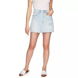 1. STATE Distressed Denim Mini Skirt Size 10